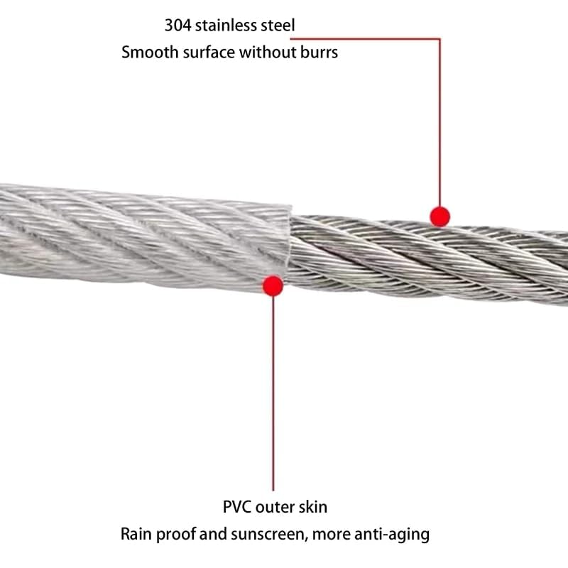 Stainless Steel PVC Coated Clothesline