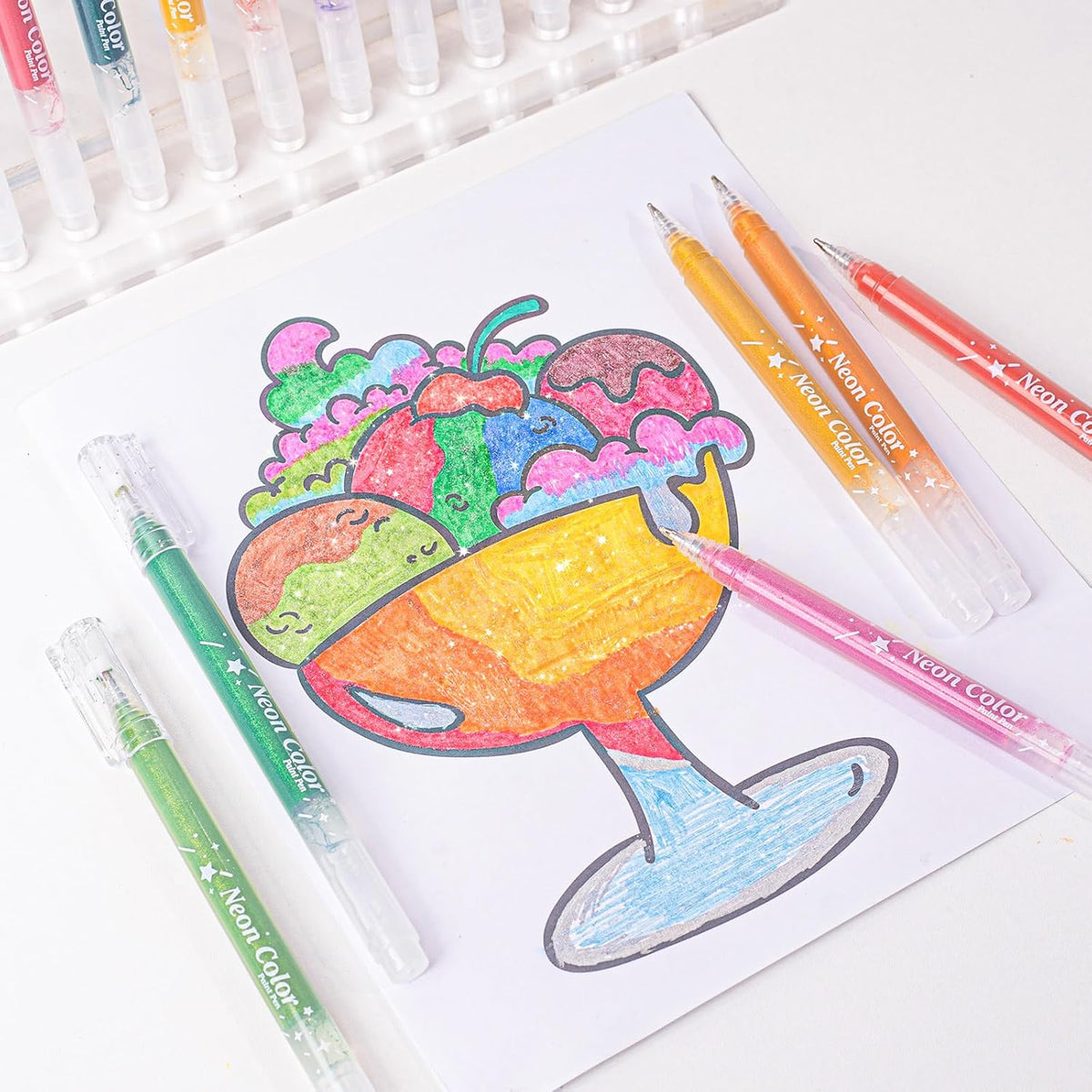 Vibrant Glitter Gel Pen