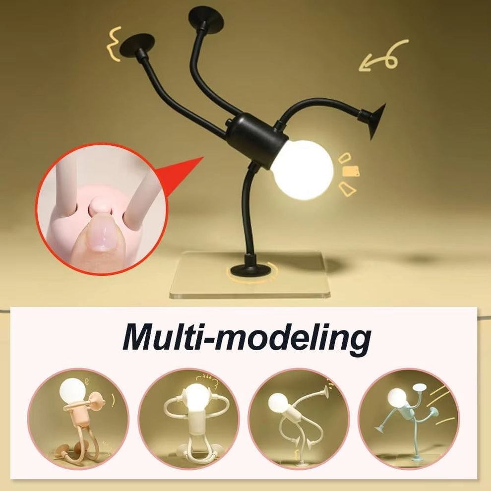Flexible Cartoon Night Light – Portable & Bendable Desk Lamp