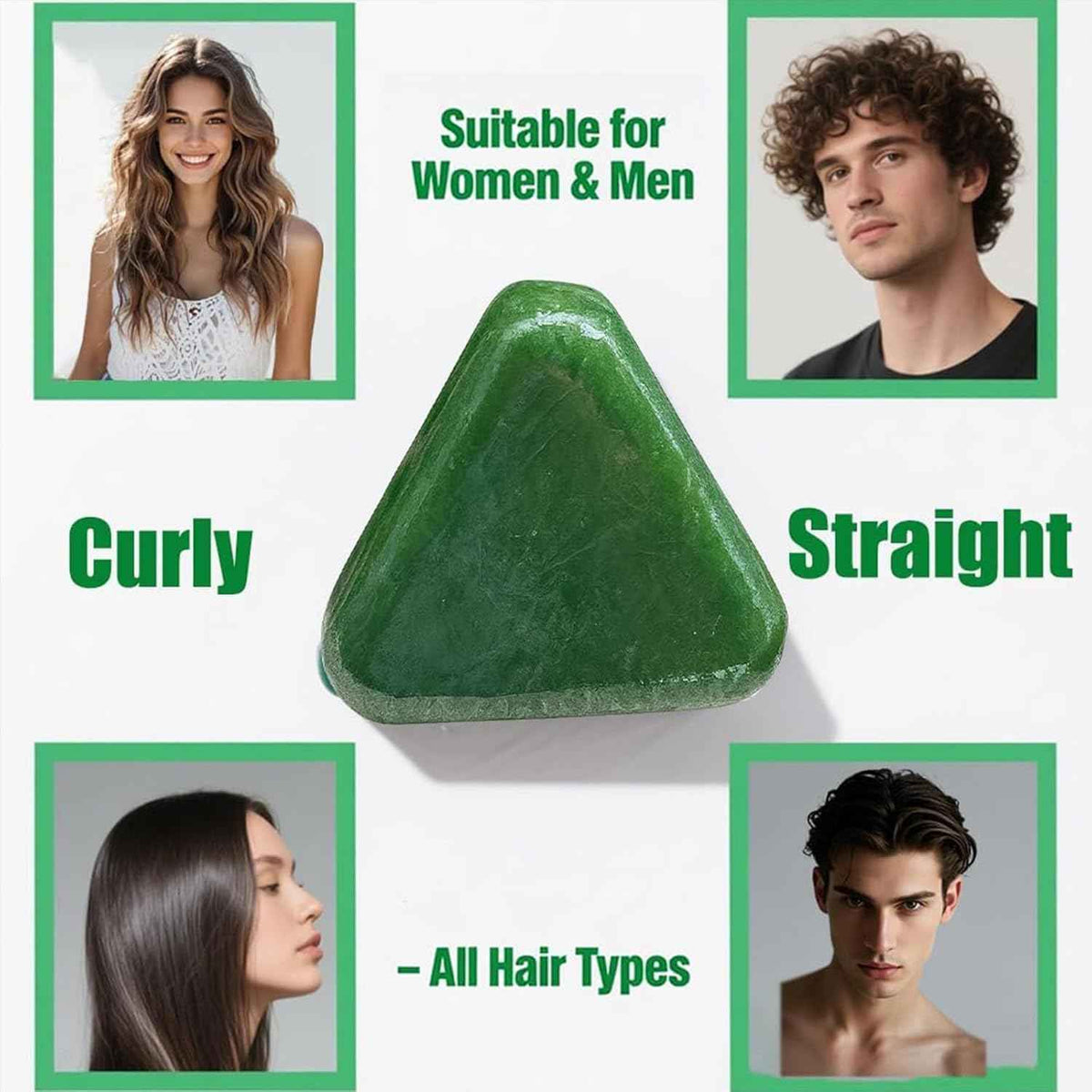 Nature Triangle Shampoo Bar