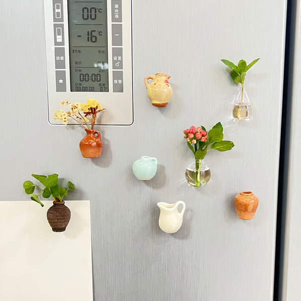 🎁🌸 Mini Ceramics Vase Fridge Magnet