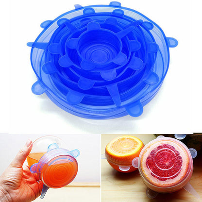 6-Pack Silicone Stretch Food Covers
