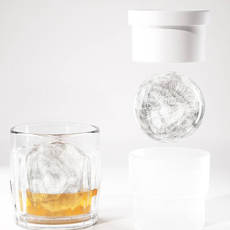 Silicone Large Round Ice Ball Maker Mold for Whisky & Cocktails