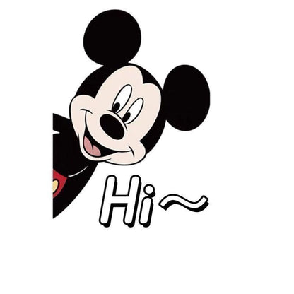 Mickey & Minnie Glass Stickers