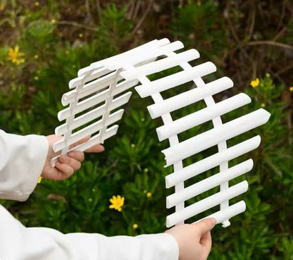 Weather-Resistant Decorative White Picket Garden Fence Panels